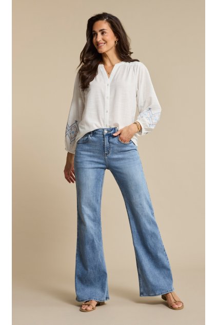 Dámské prodloužené dříny Brielle Flare light stone 5