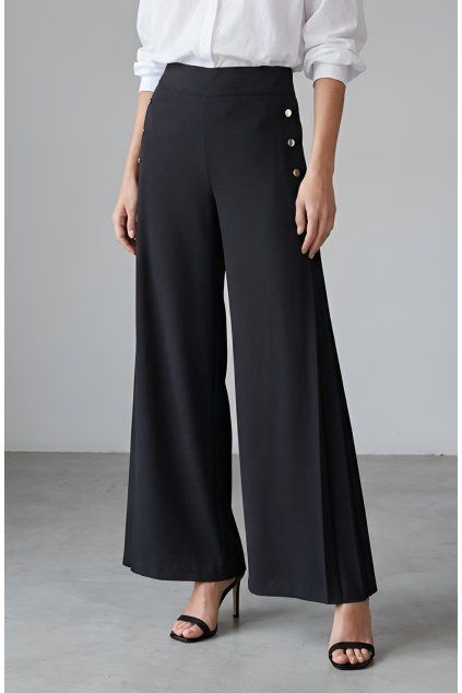 Dámské prodloužené kalhoty RUBY black 6