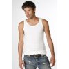 Pánský prodloužený nátělník bílý