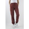 Dámské prodloužené cargo kalhoty bordó 1