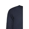 Pánský prodloužený svetr s kostičkami navy 2