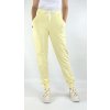 Dámské prodloužené tepláky žluté 1