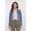 Dámská prodloužené džínová bundy stonewash 10