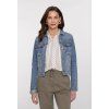 Dámská prodloužené džínová bundy stonewash 10