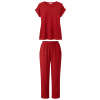 Dámský prodloužený komplet červený
