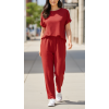 Dámský prodloužený komplet červený