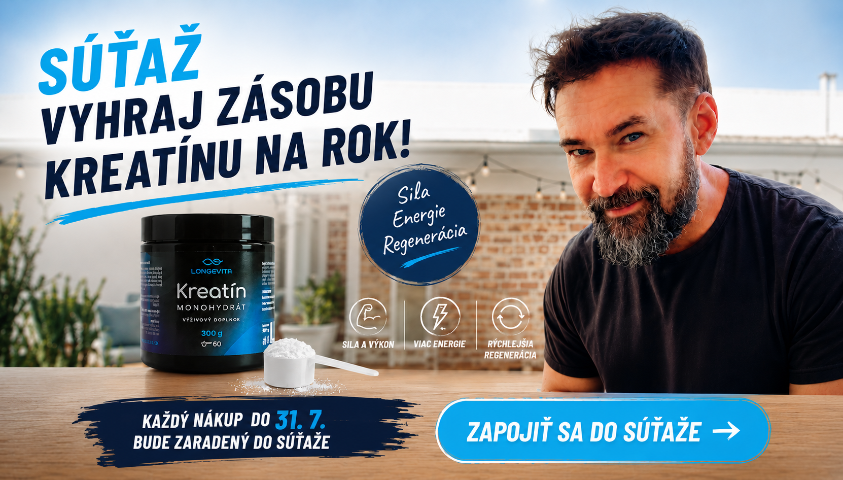Jendoduchý základ. Sila. Energia. Stabilita. Kreatín monohydrát