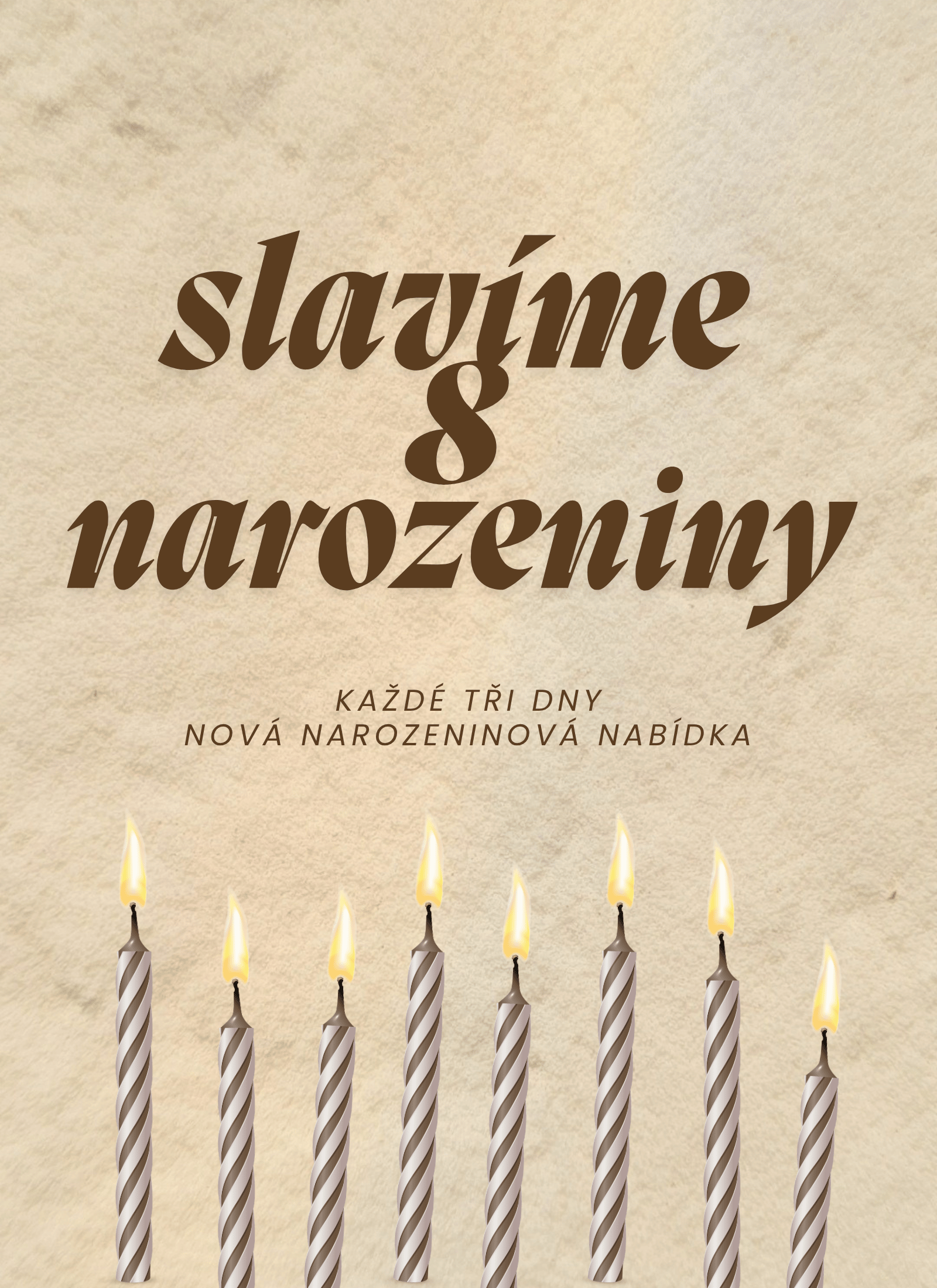 Slavíme 8 narozeniny!