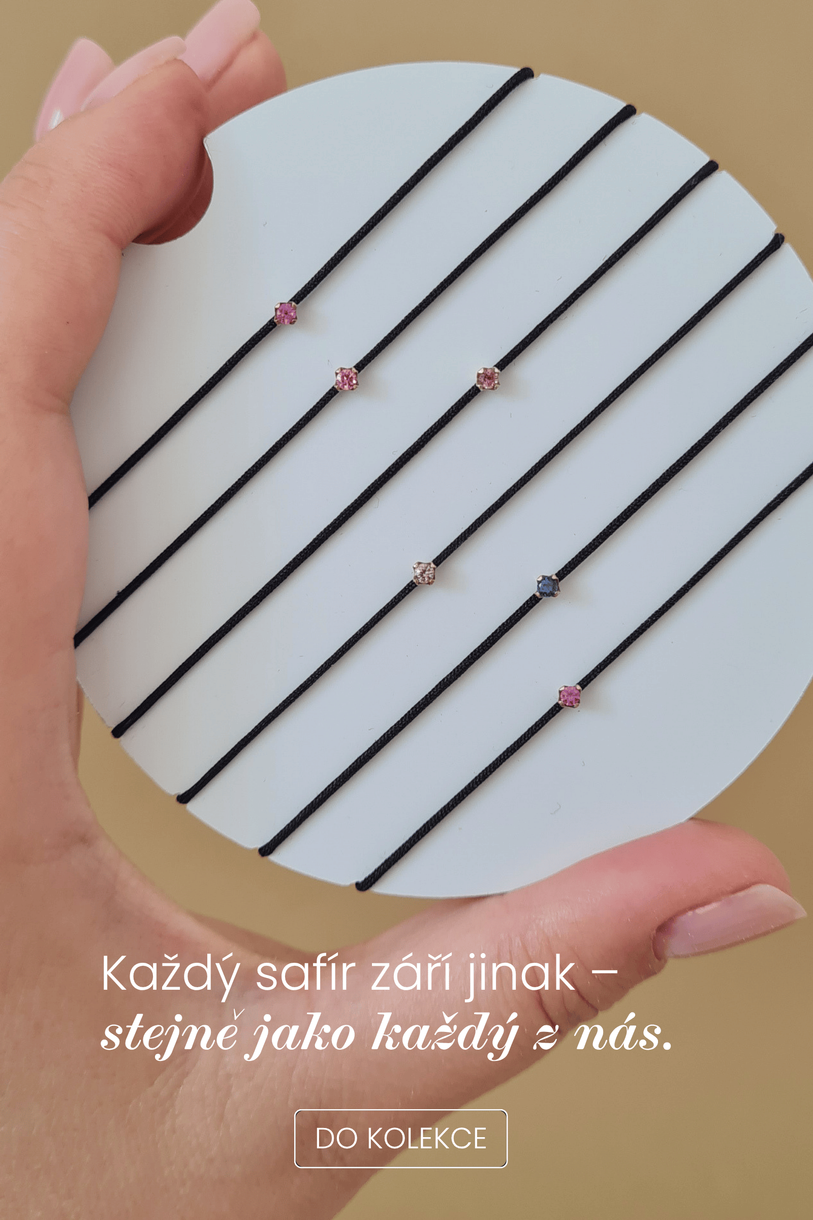 Safírová kolekce šperky Looa