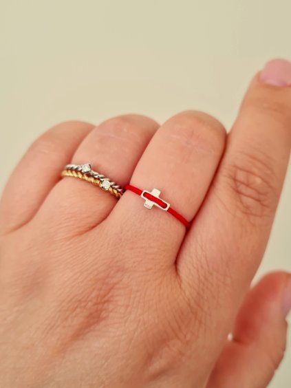 prsten křížek kolekce 8 symbolu looa brno