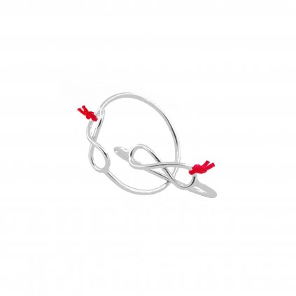 prsten nekonečno šperky looa bílé zlato