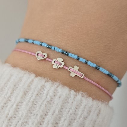 rokajlovy naramek looa modrá