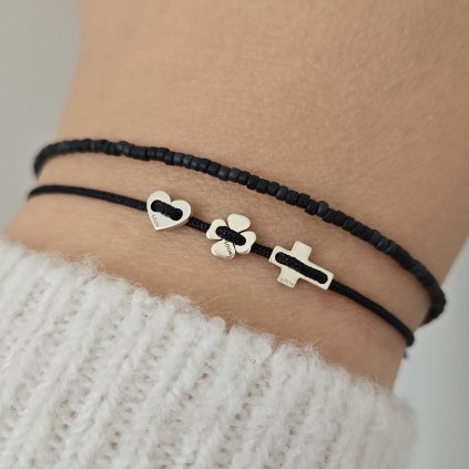 rokajlovy naramek looa černá