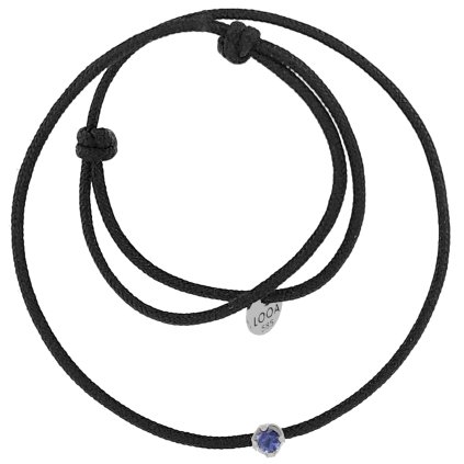 náramek se safirem sperky looa brno bile zlato modry