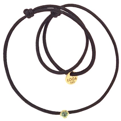 náramek se safirem sperky looa brno zlute zlato zeleny