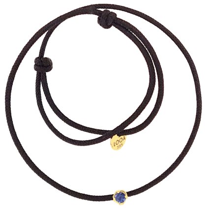 náramek se safirem sperky looa brno zlute zlato modry