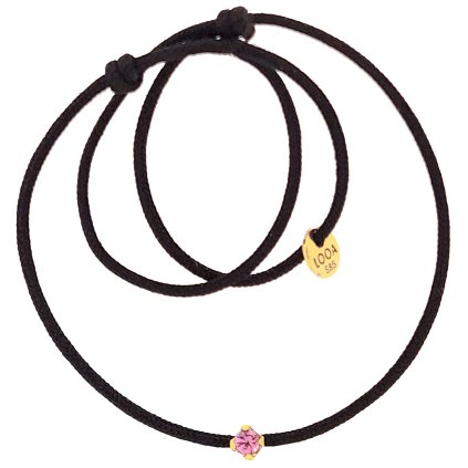 náramek se safirem sperky looa brno zlute zlato ruzovy