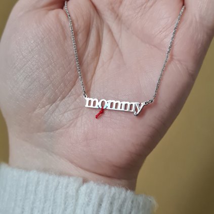 Řetízek mommy, uzlík štěstí- poslední příležitost, bílé zlato