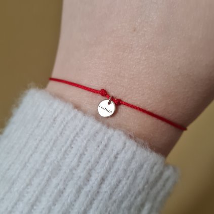 Náramek s medailonem rodina- poslední příležitost, bílé zlato