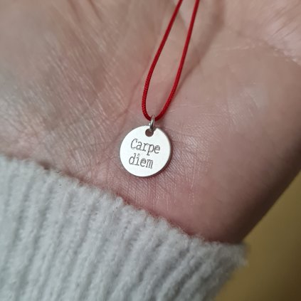 Medailon Carpe diem- poslední příležitost, stříbro