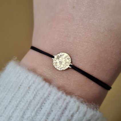 Kvetoucí šperk, náramek- poslední příležitost, pozlacené stříbro