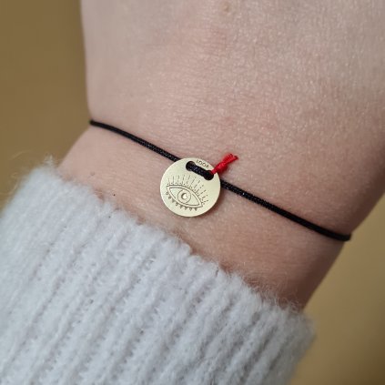 Náramek s medailonem LOOA- poslední příležitost, žluté zlato