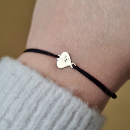 Srdíčko s písmenem H- poslední příležitost, bílé zlato