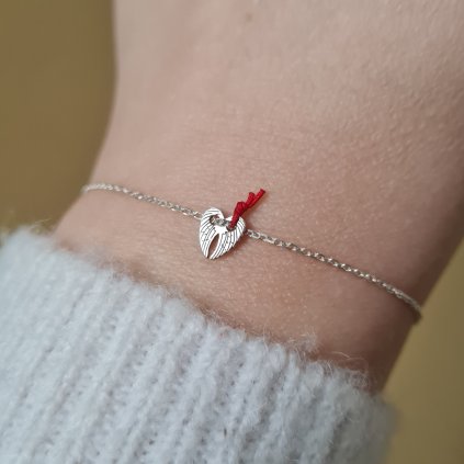 Náramek se symbolem a uzlíkem štěstí- poslední příležitost, stříbro