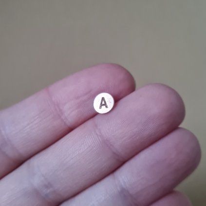 Náušnice písmeno A - poslední příležitost, růžové zlato