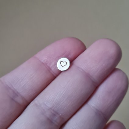Náušnice srdíčko - poslední příležitost, bílé zlato