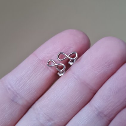 Náušnice nekonečno - poslední příležitost, bílé zlato