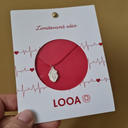 Limitka srdce, přívěsek- poslední příležitost, stříbro