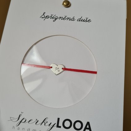 Srdíčko nápis Teta, náramek- poslední příležitost, stříbro