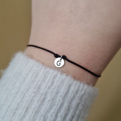 Náramek s písmenem G- poslední příležitost, stříbro