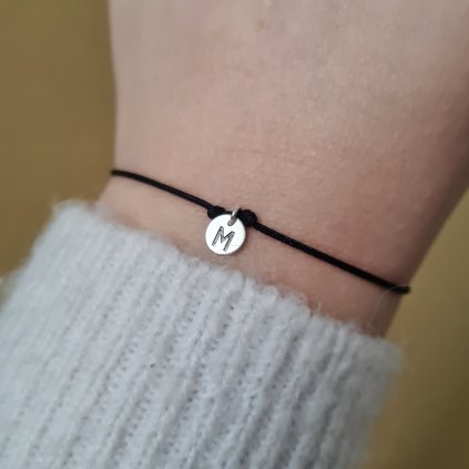 Náramek s písmenem M- poslední příležitost, stříbro