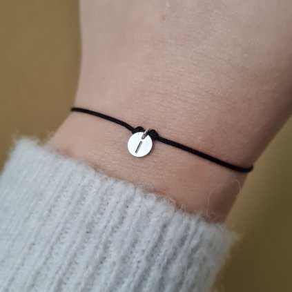 Náramek s písmenem I- poslední příležitost, stříbro