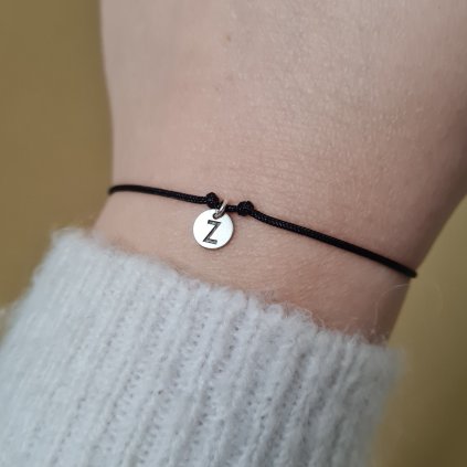 Náramek s písmenem Z- poslední příležitost, stříbro