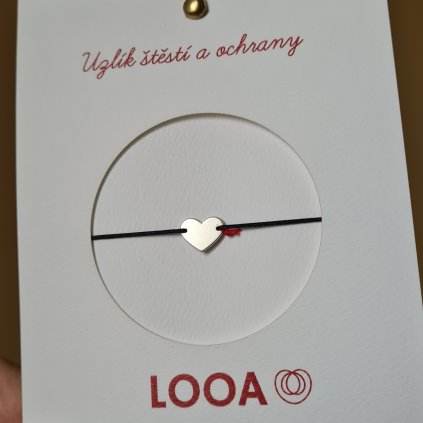 Srdíčko uzlík štěstí, velké- poslední příležitost, stříbro