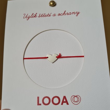 Srdíčko uzlík štěstí, velké- poslední příležitost, stříbro