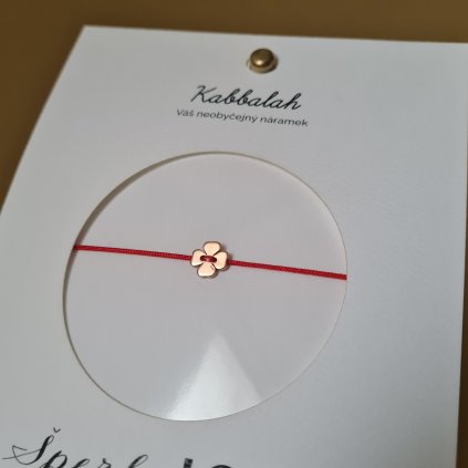 Kabbalah se čtyřlístkem- poslední příležitost, růžové zlato