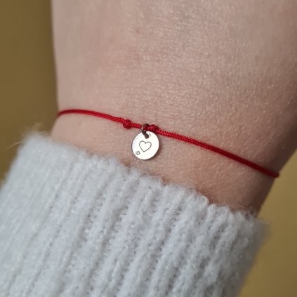 Medailon srdíčko s diamantem, náramek- poslední příležitost, bílé zlato