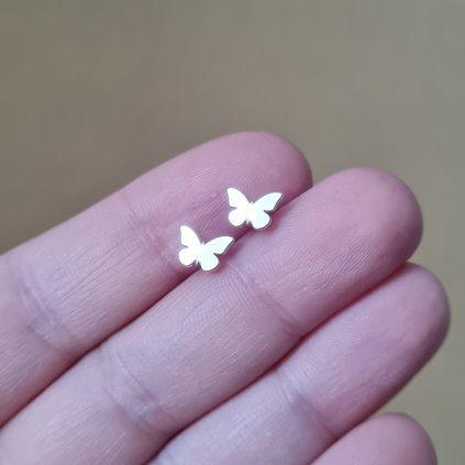 Náušnice Motýl - poslední příležitost, stříbro