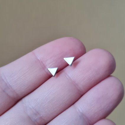 Náušnice Trojúhelník - poslední příležitost, stříbro