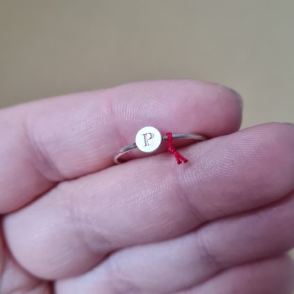 Prsten písmeno P- poslední příležitost, stříbro