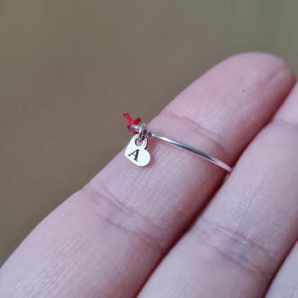 Prsten písmeno A- poslední příležitost, stříbro