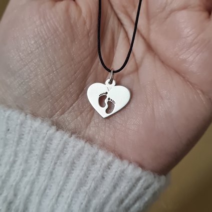 Srdíčko, přívěsek- poslední příležitost, stříbro