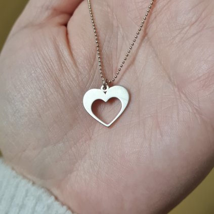 Srdíčko, přívěsek- poslední příležitost, stříbro