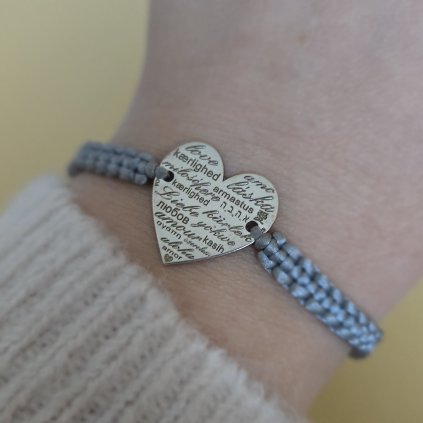 Talisman Láska pletený- poslední příležitost, stříbro