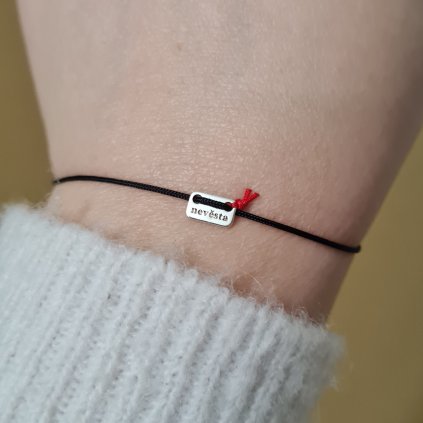 Náramek nevěsta- poslední příležitost, stříbro