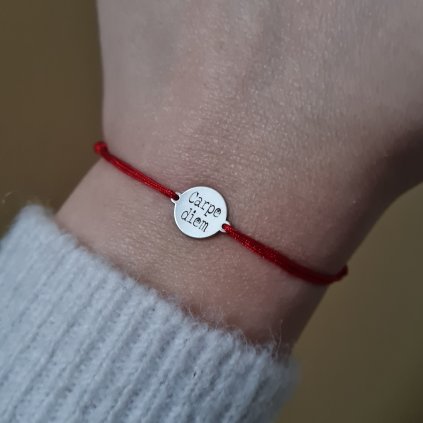 Náramek Carpe diem- poslední příležitost, stříbro